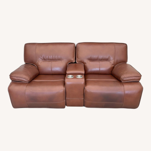 Used Vintage/Antique Dark Brown Leather 2 Seater Sofa for sale on AptDeco