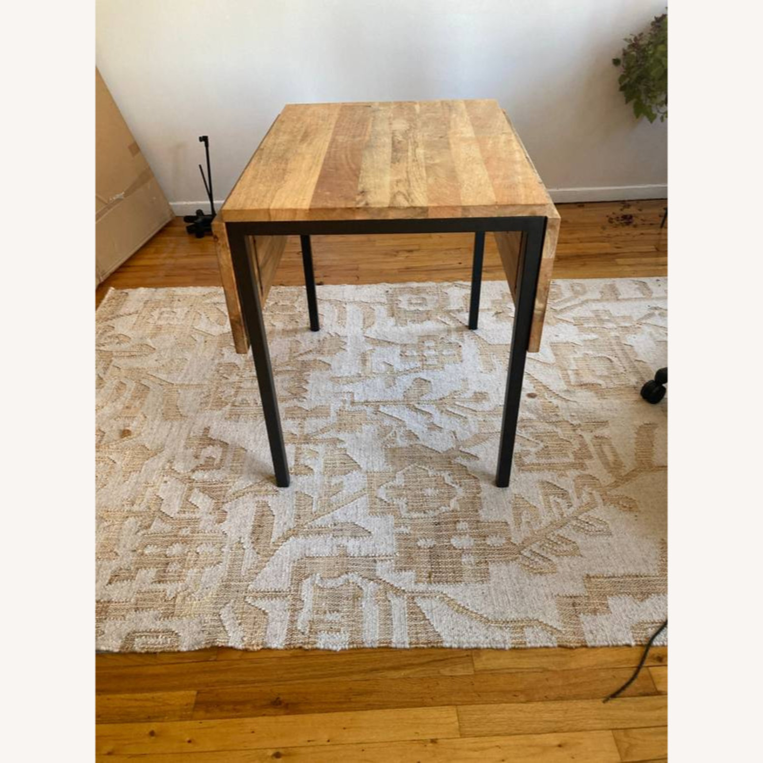 West Elm Box Frame Drop Leaf Extendable Table - image-2