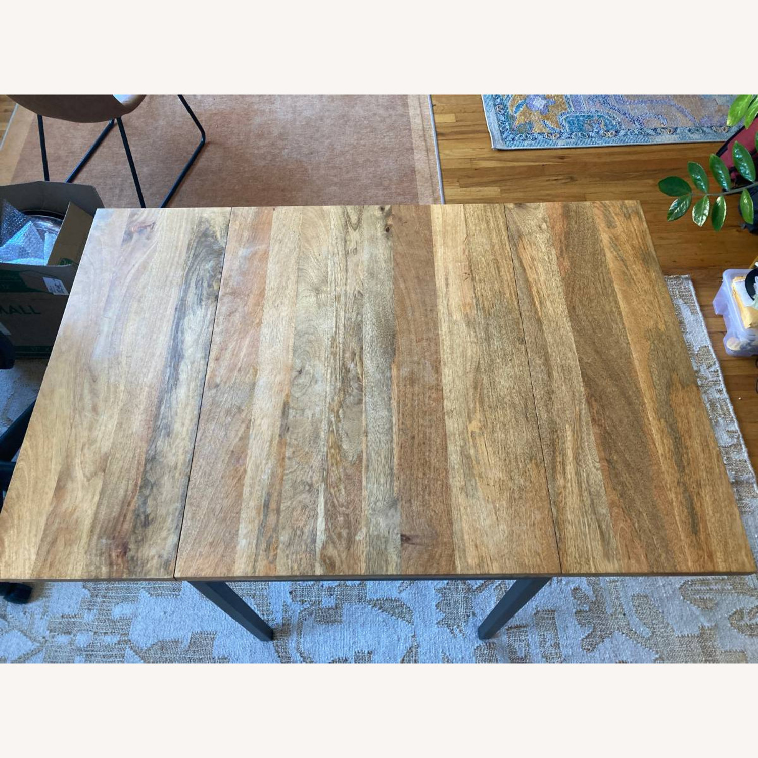 West Elm Box Frame Drop Leaf Extendable Table - image-4