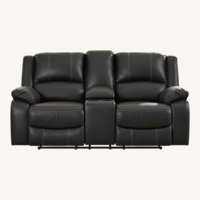 Calderwell Manual Recliner Loveseat With Console