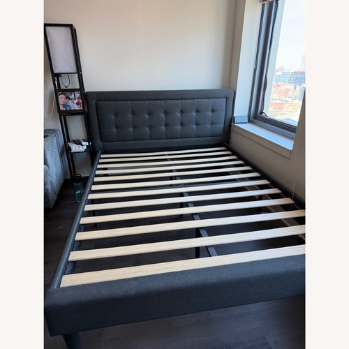 Used Nectar Upholstered Bed Frame With Headboard for sale on AptDeco