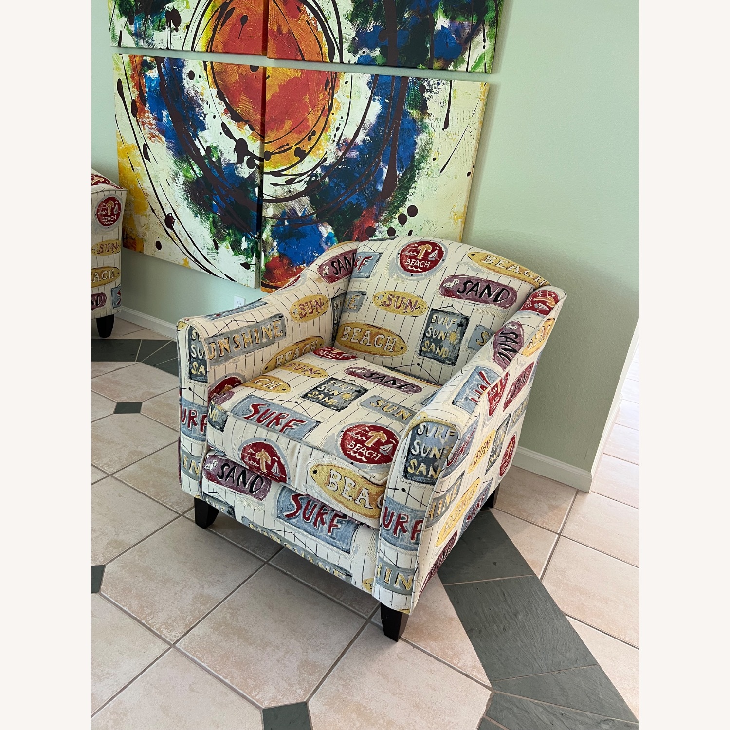 Rooms To Go Natural Armchair - image-1