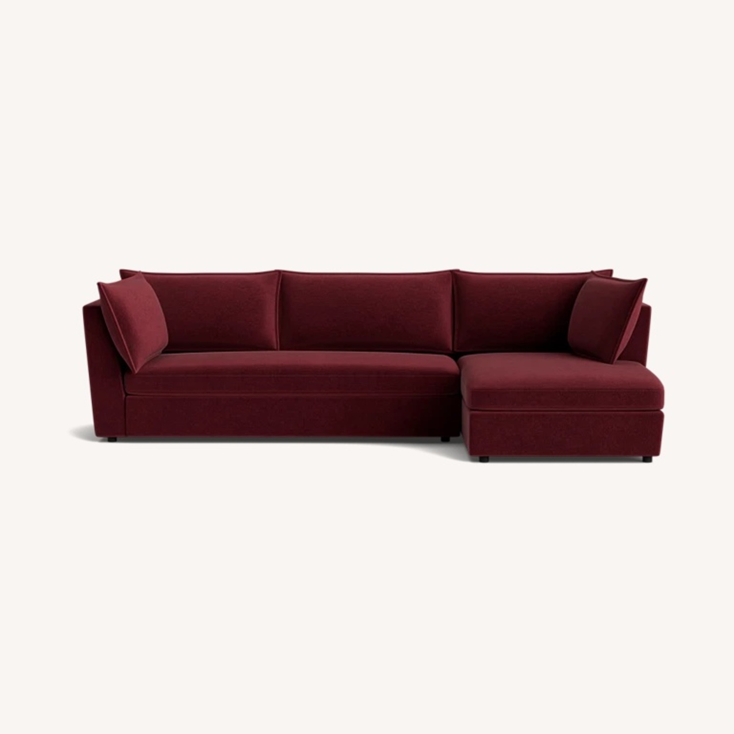 Joybird Wilder Red Fabric 2 Piece Sectional - image-4