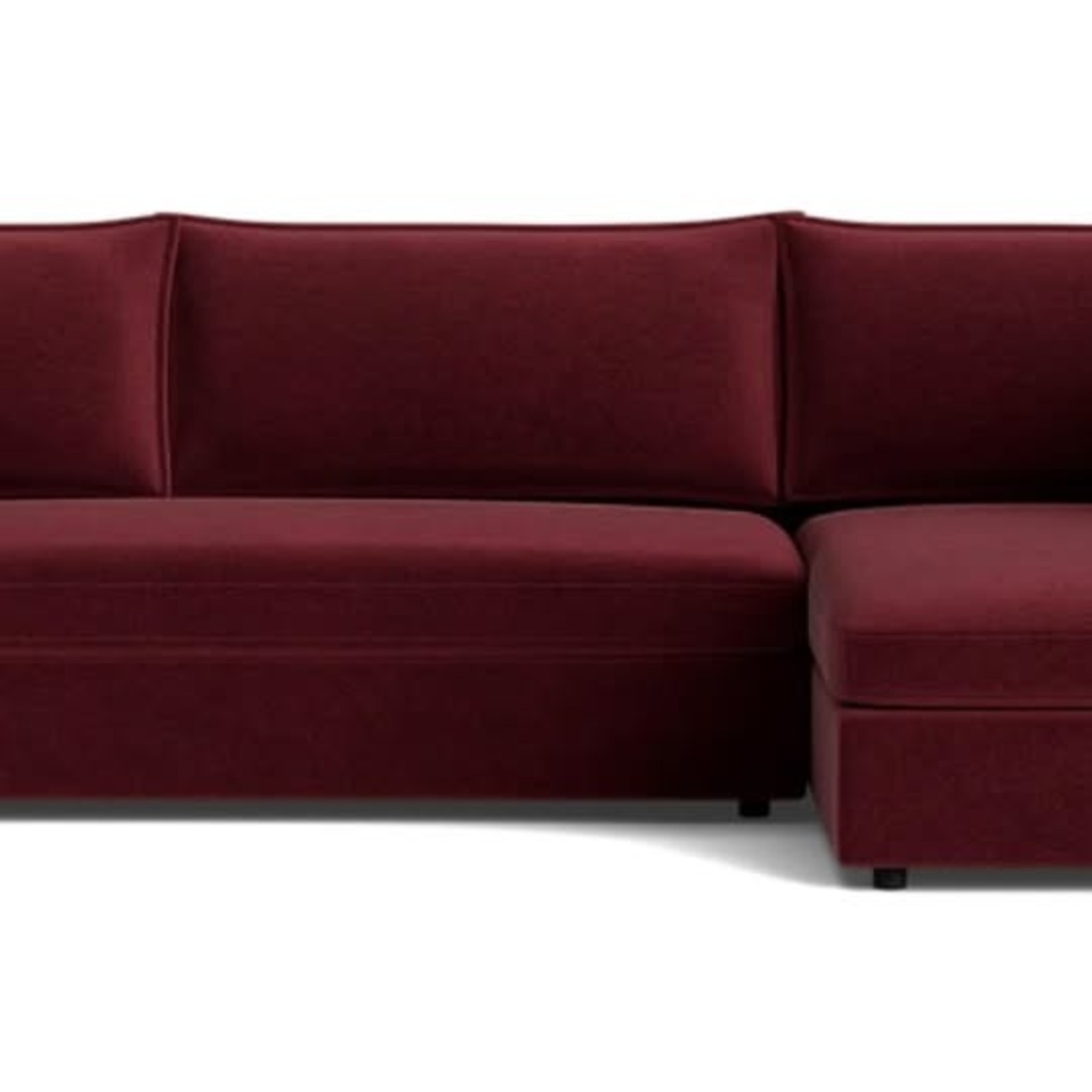 Joybird Wilder Red Fabric 2 Piece Sectional - image-1