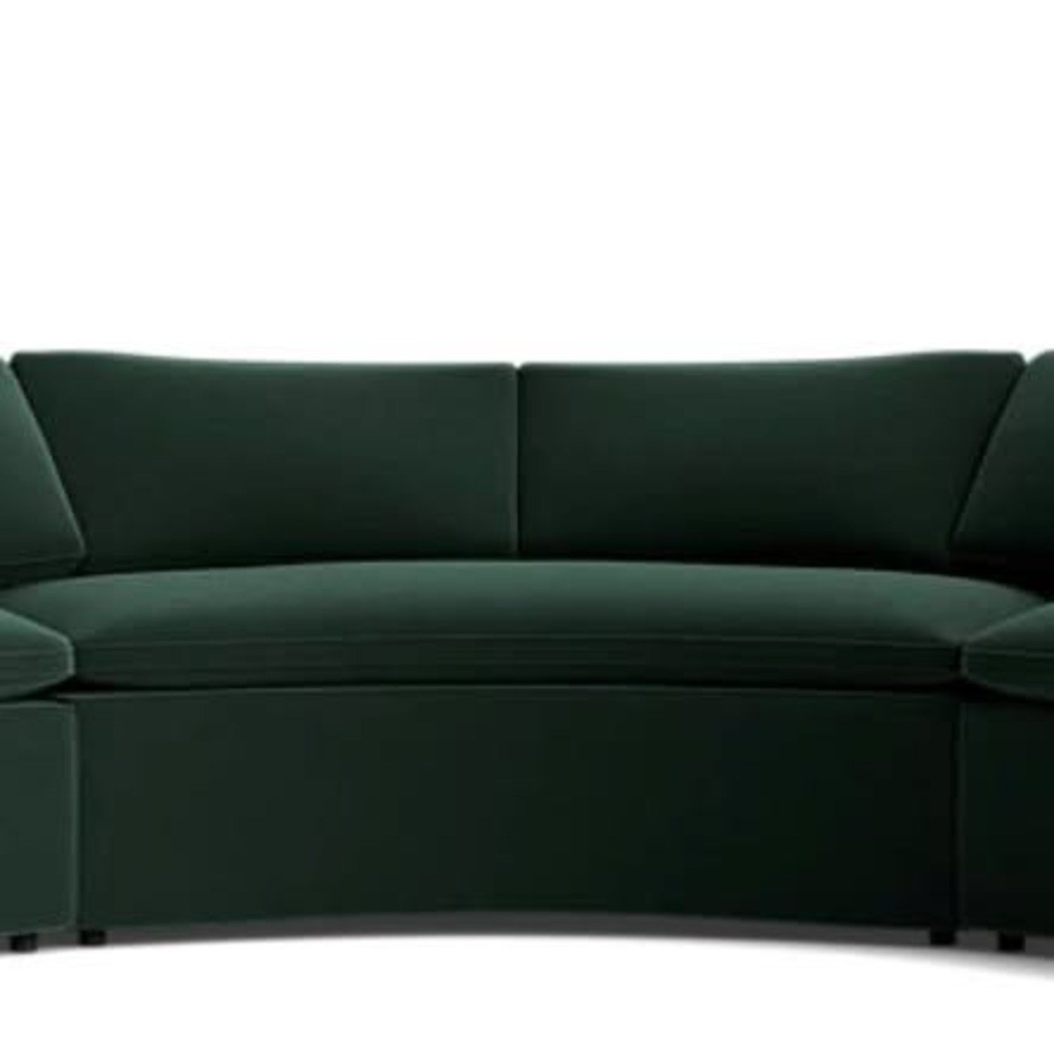 Joybird Green Fabric 2 Piece Sectional - image-1