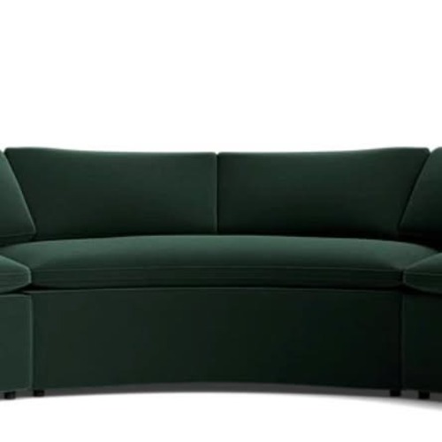 Used Joybird Green Fabric 2 Piece Sectional for sale on AptDeco