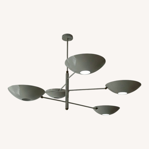 Used Counterbalance Dark Gray Metal Ceiling Lamp for sale on AptDeco