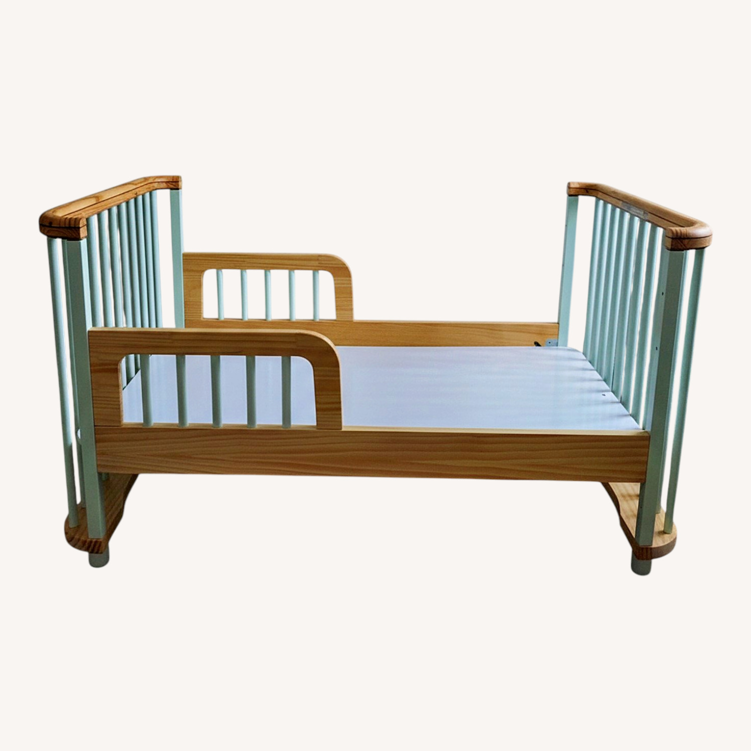 Candy Cloud Green Wood Toddler Bed - image-6