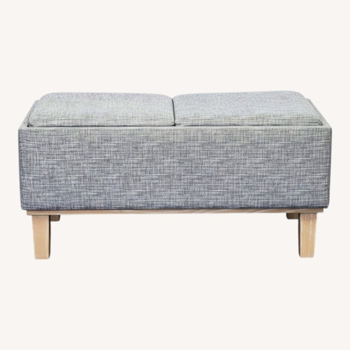 Used Mid-Century Style Storage Ottoman/Coffee Table	 for sale on AptDeco