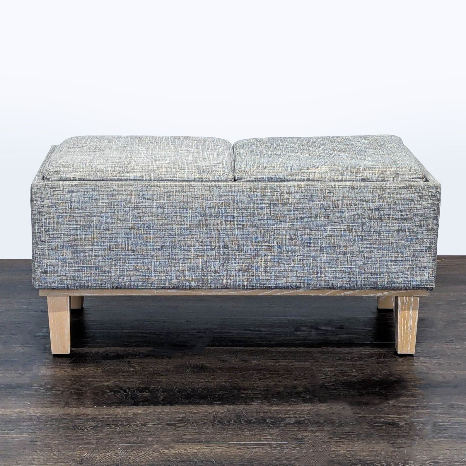 Mid-Century Style Storage Ottoman/Coffee Table	 - image-8