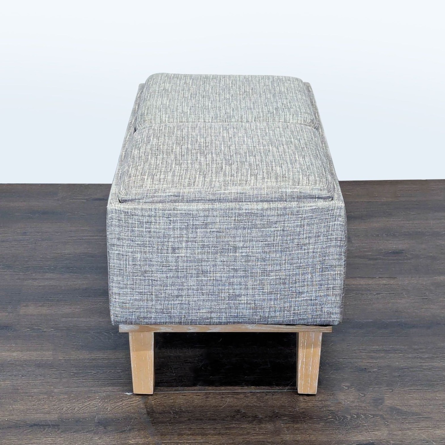 Mid-Century Style Storage Ottoman/Coffee Table	 - image-3