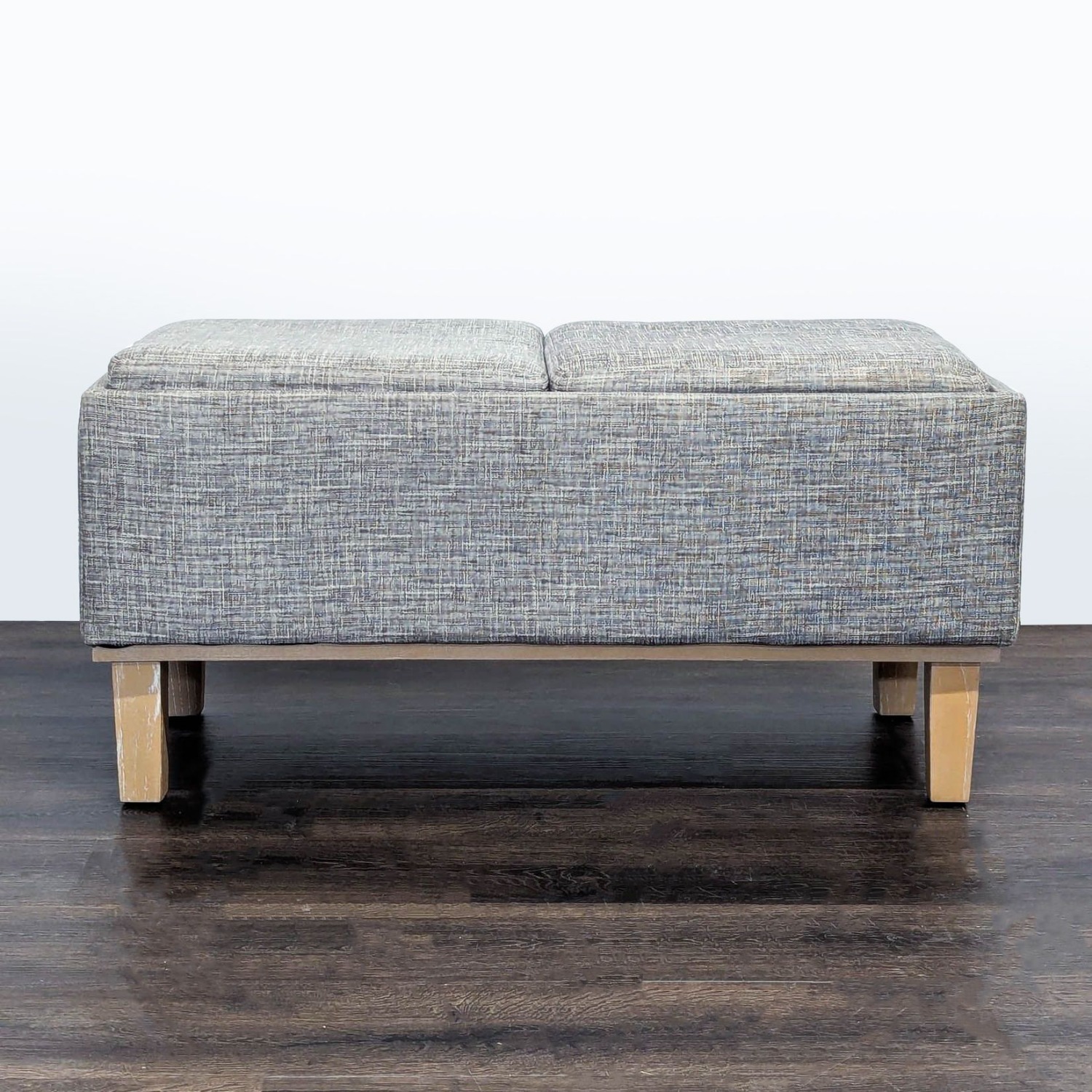 Mid-Century Style Storage Ottoman/Coffee Table	 - image-4