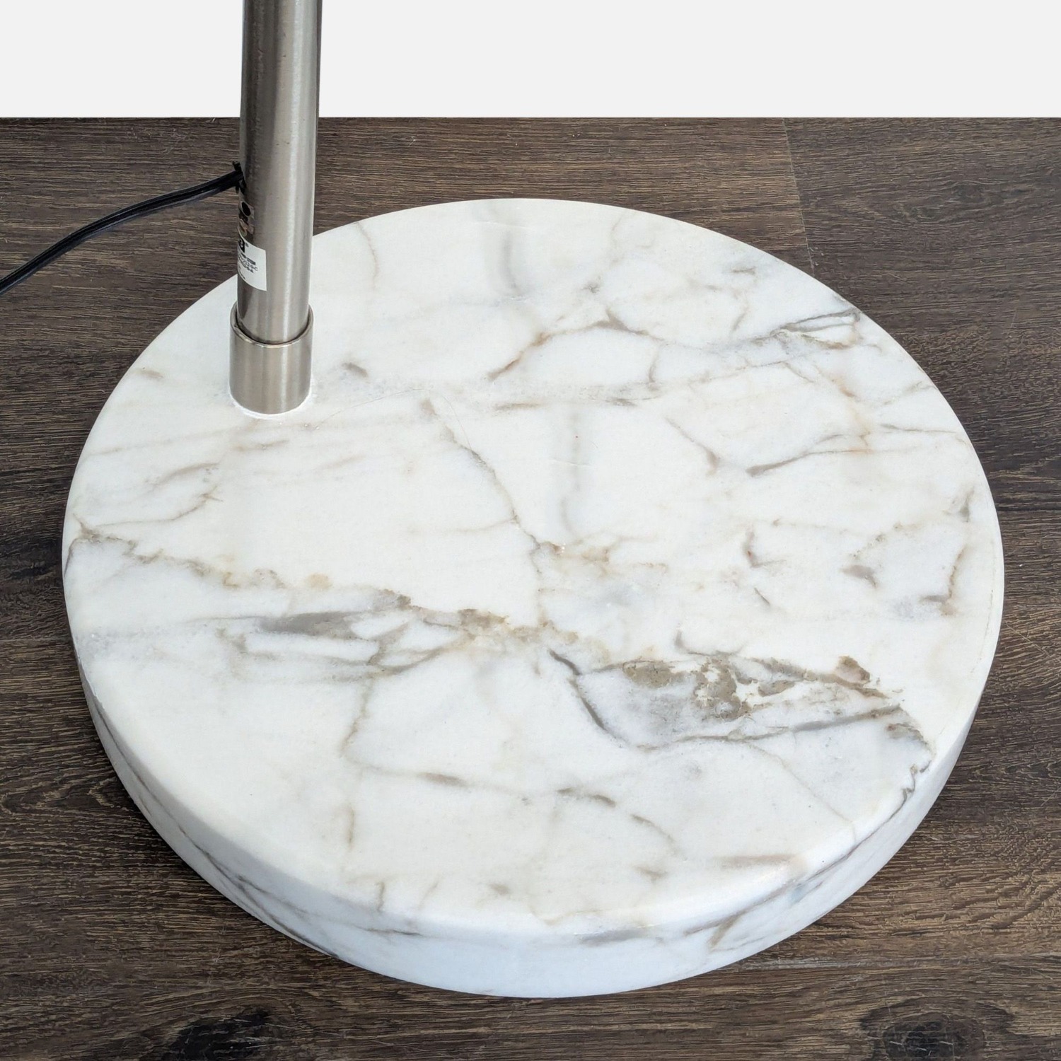 EQ3 Adjustable Arc Floor Lamp with Marble Base - image-7