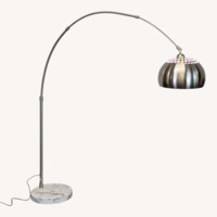 EQ3 Adjustable Arc Floor Lamp with Marble Base