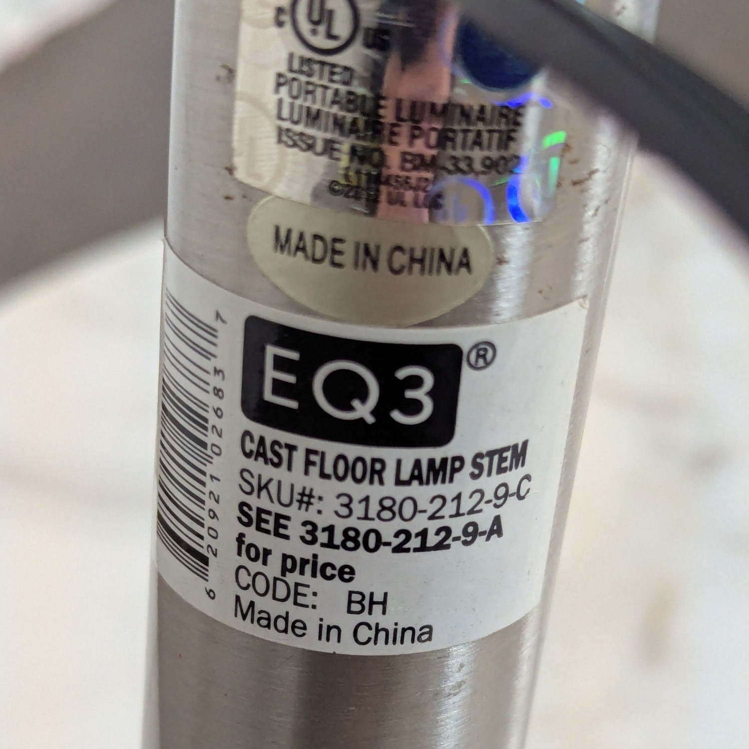 EQ3 Adjustable Arc Floor Lamp with Marble Base - image-8