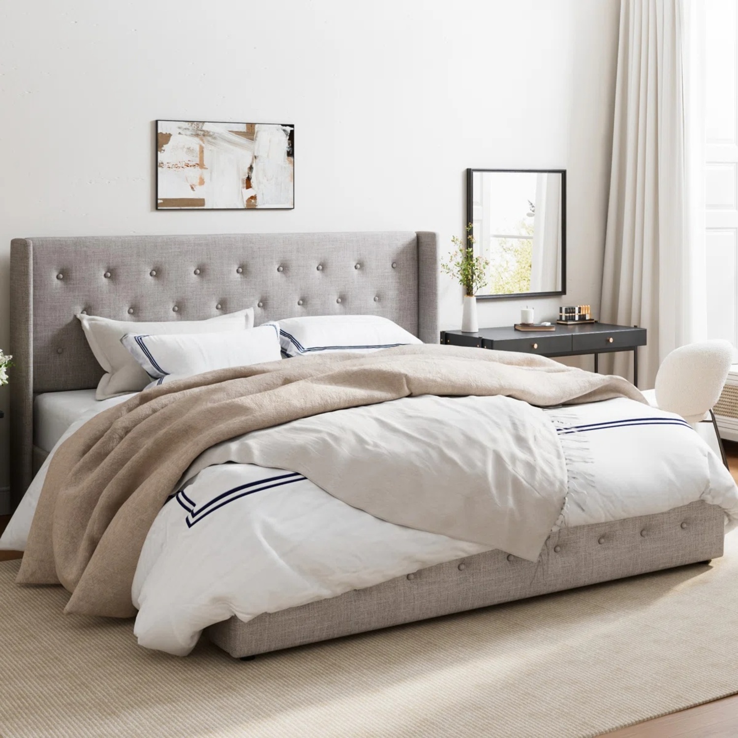 Wayfair Fabric King Bed - image-4
