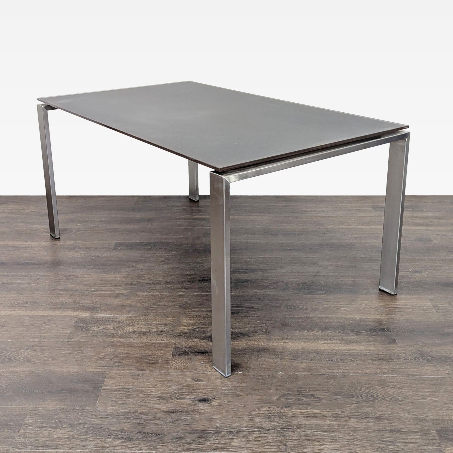 Room & Board Rand Modern Metal and Glass Table - image-2