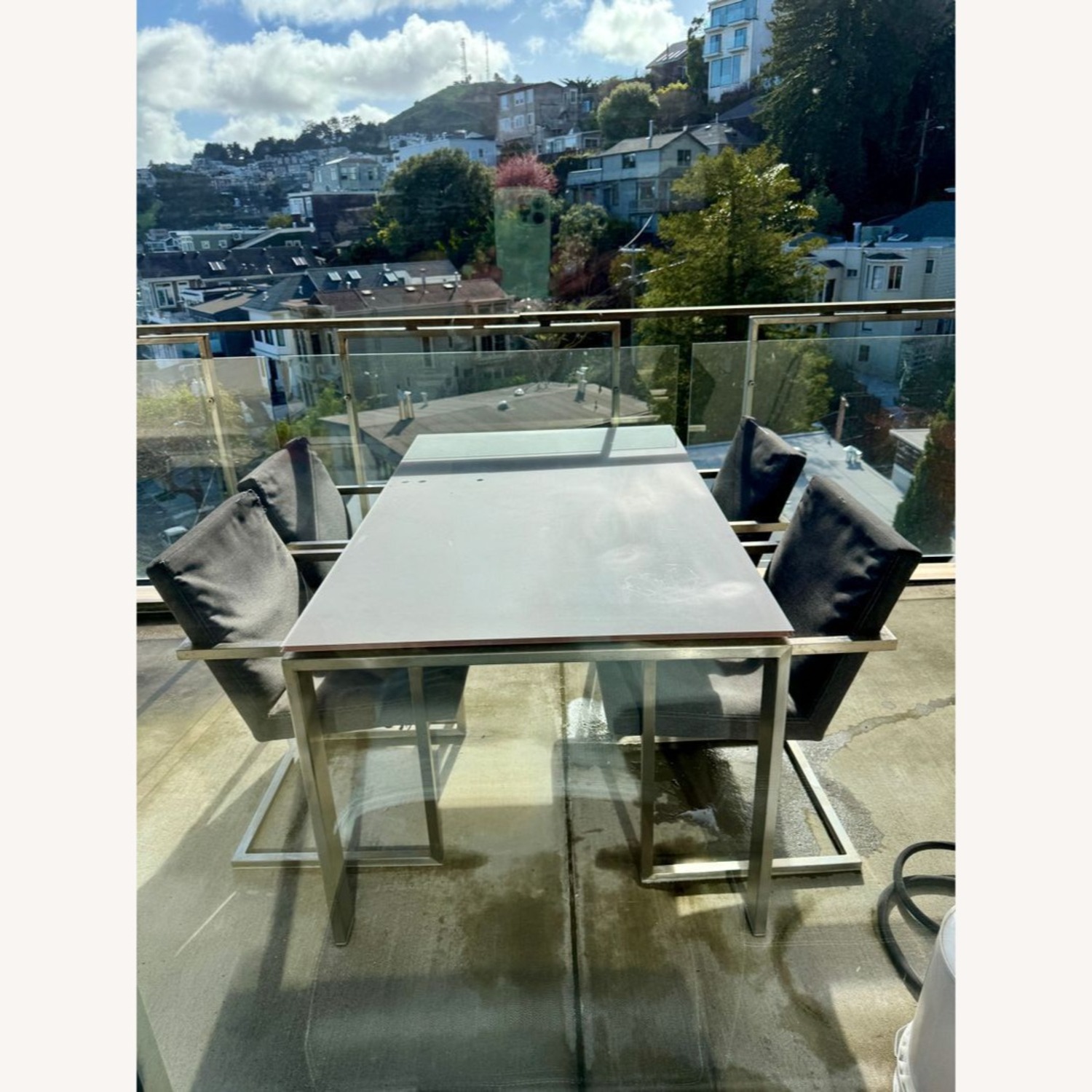 Room & Board Rand Modern Metal and Glass Table - image-12