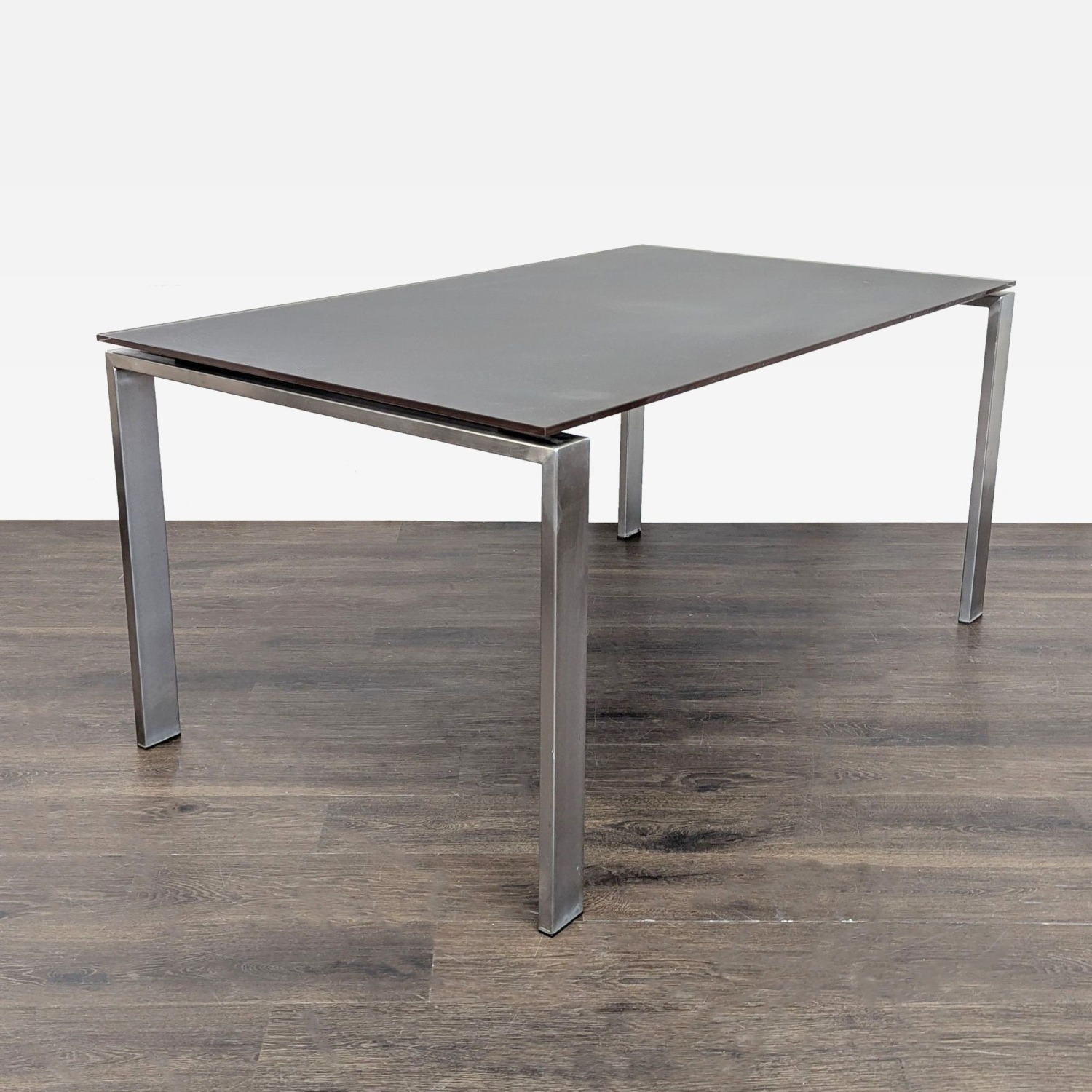 Room & Board Rand Modern Metal and Glass Table - image-5