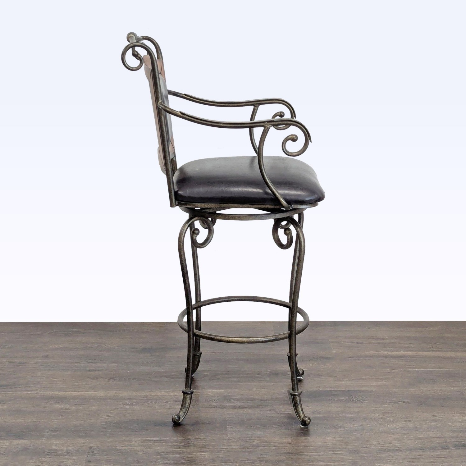 Dinette World Wrought Iron Bar Stool - image-4