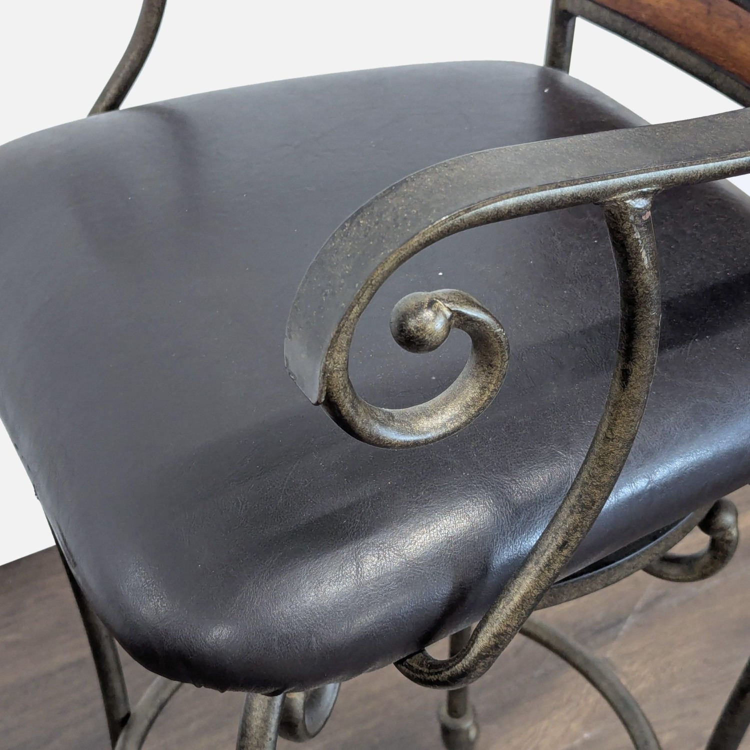 Dinette World Wrought Iron Bar Stool - image-6