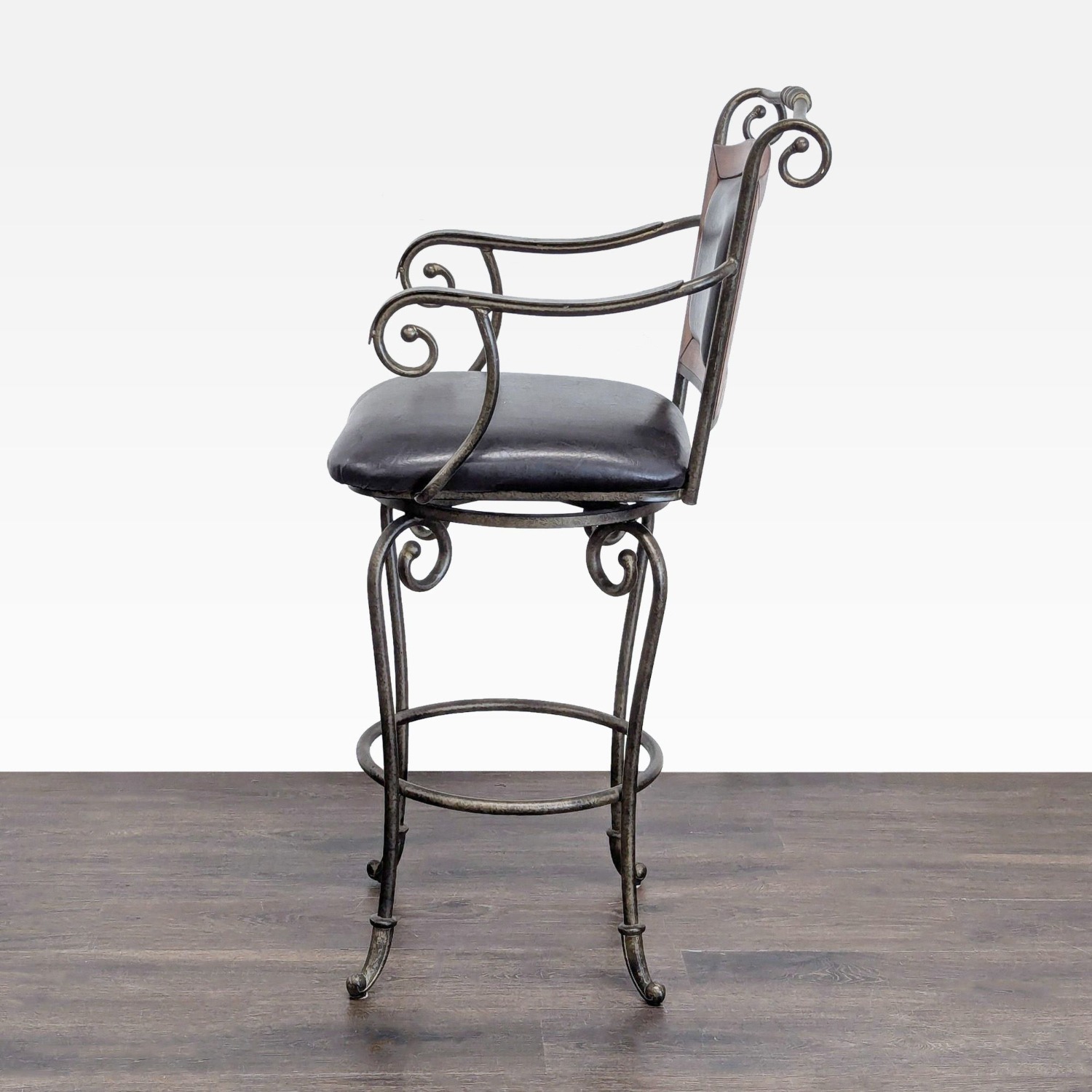Dinette World Wrought Iron Bar Stool - image-7