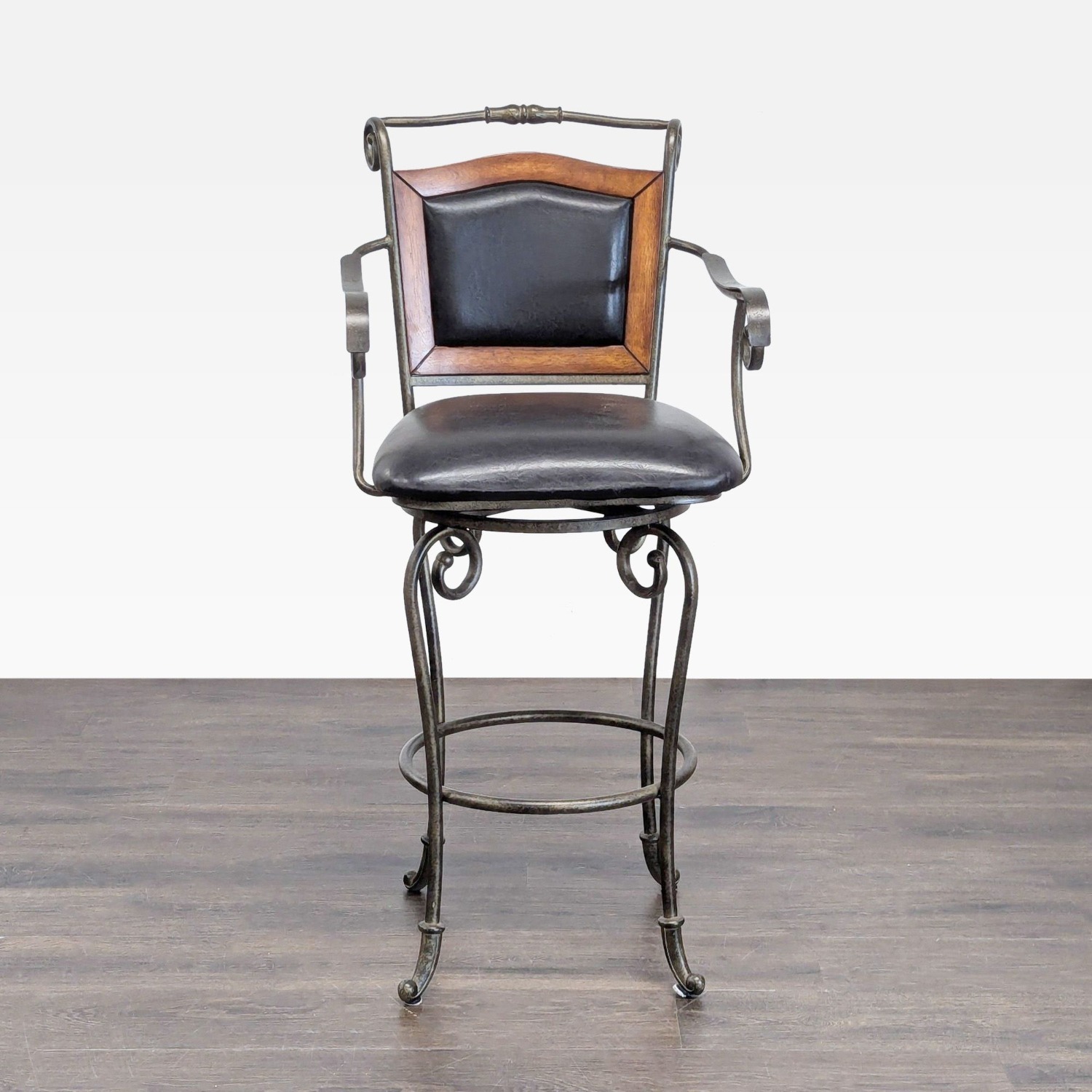 Dinette World Wrought Iron Bar Stool - image-2