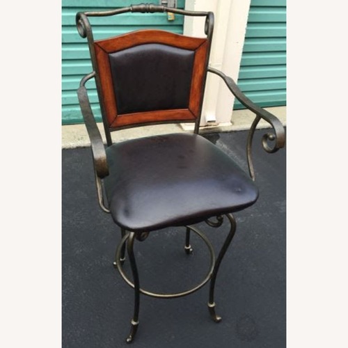 Used Dinette World Wrought Iron Bar Stool for sale on AptDeco