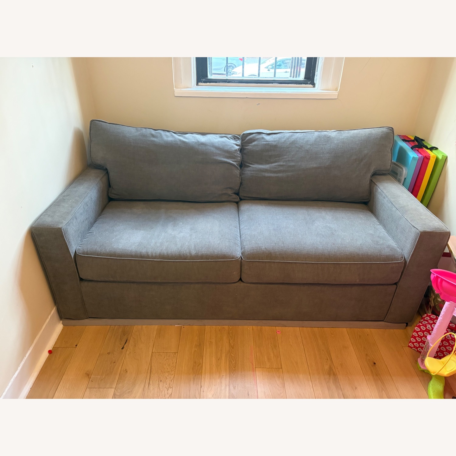 Macy's Radley Dark Gray Sleeper Sofa - image-3