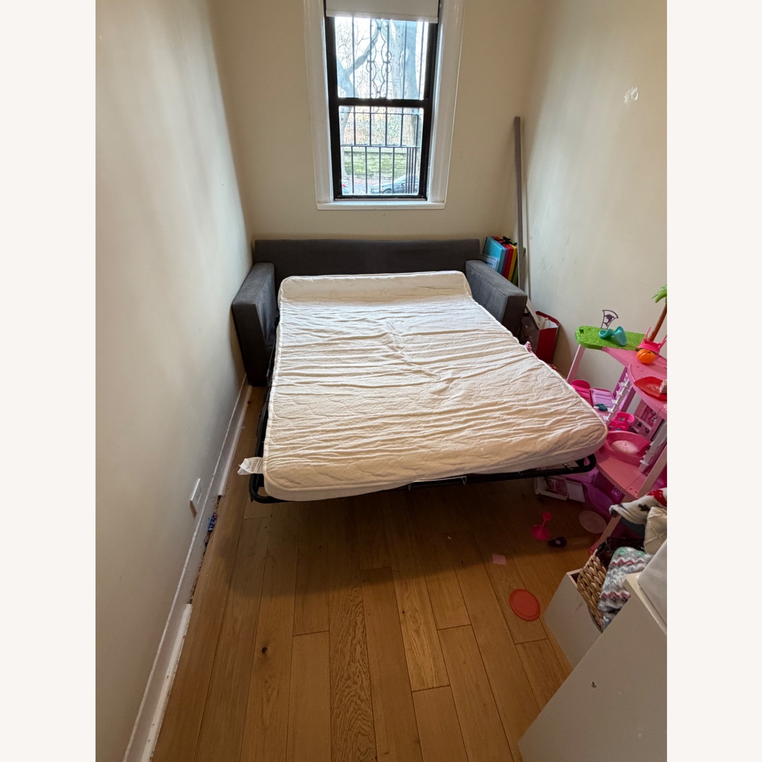 Macy's Radley Dark Gray Sleeper Sofa - image-5