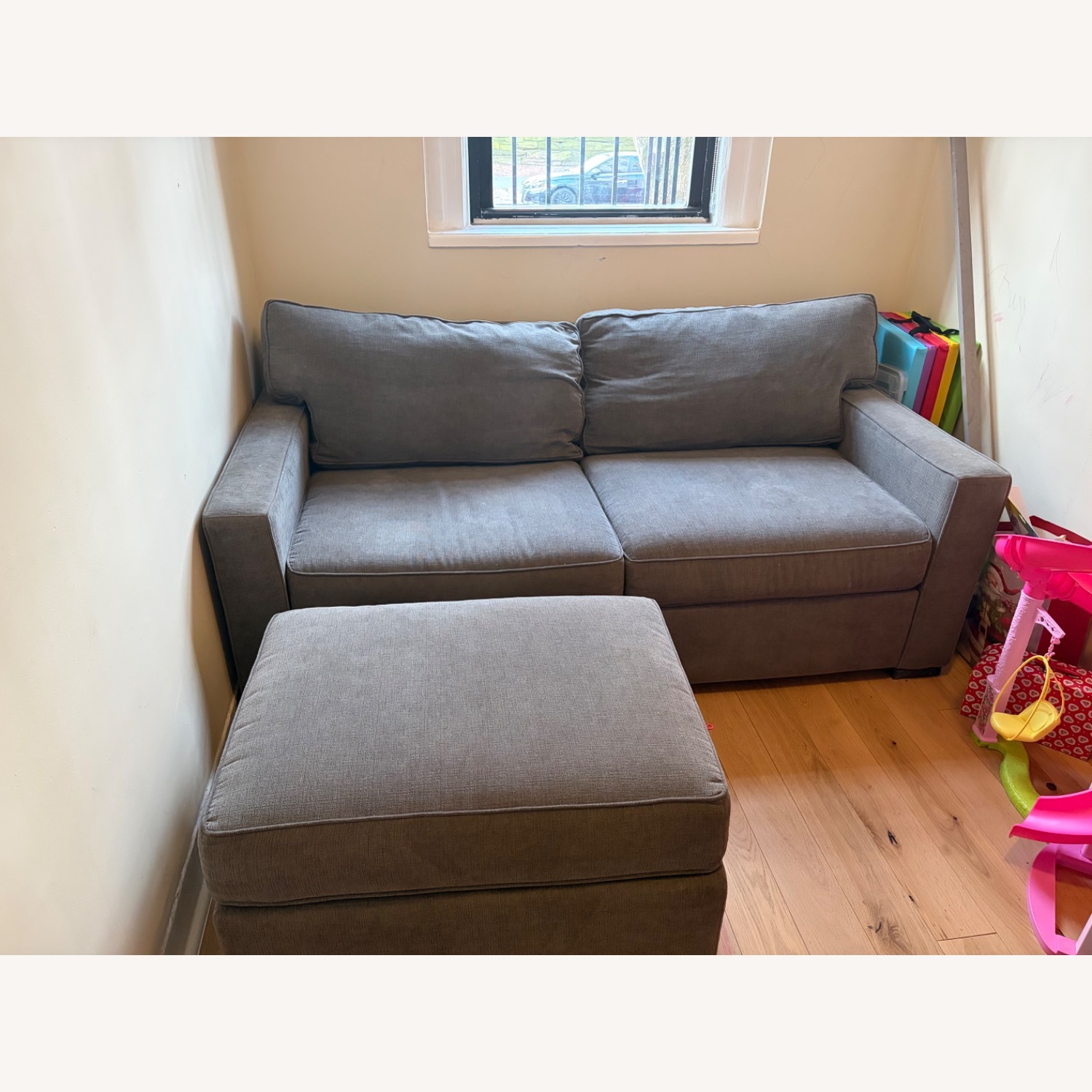 Macy's Radley Dark Gray Sleeper Sofa - image-2