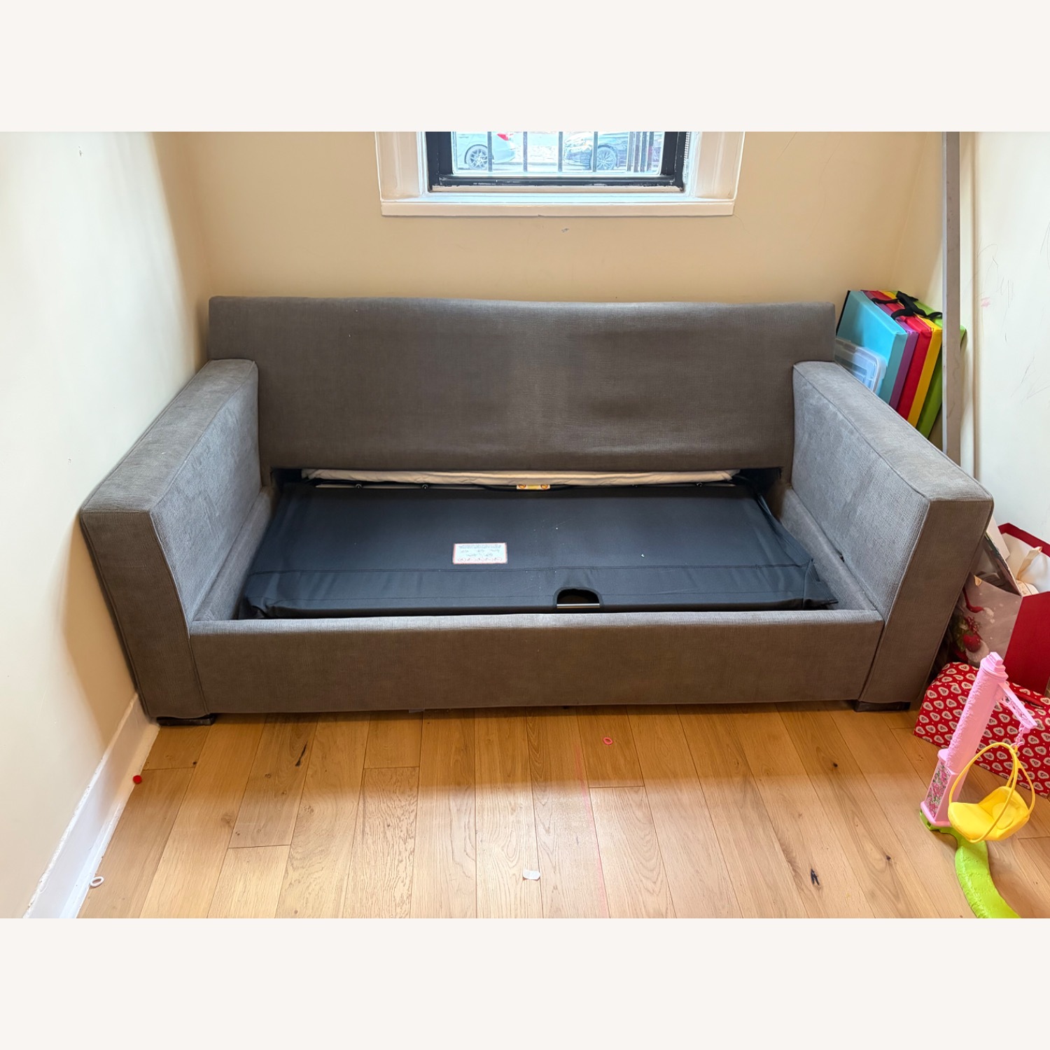 Macy's Radley Dark Gray Sleeper Sofa - image-4