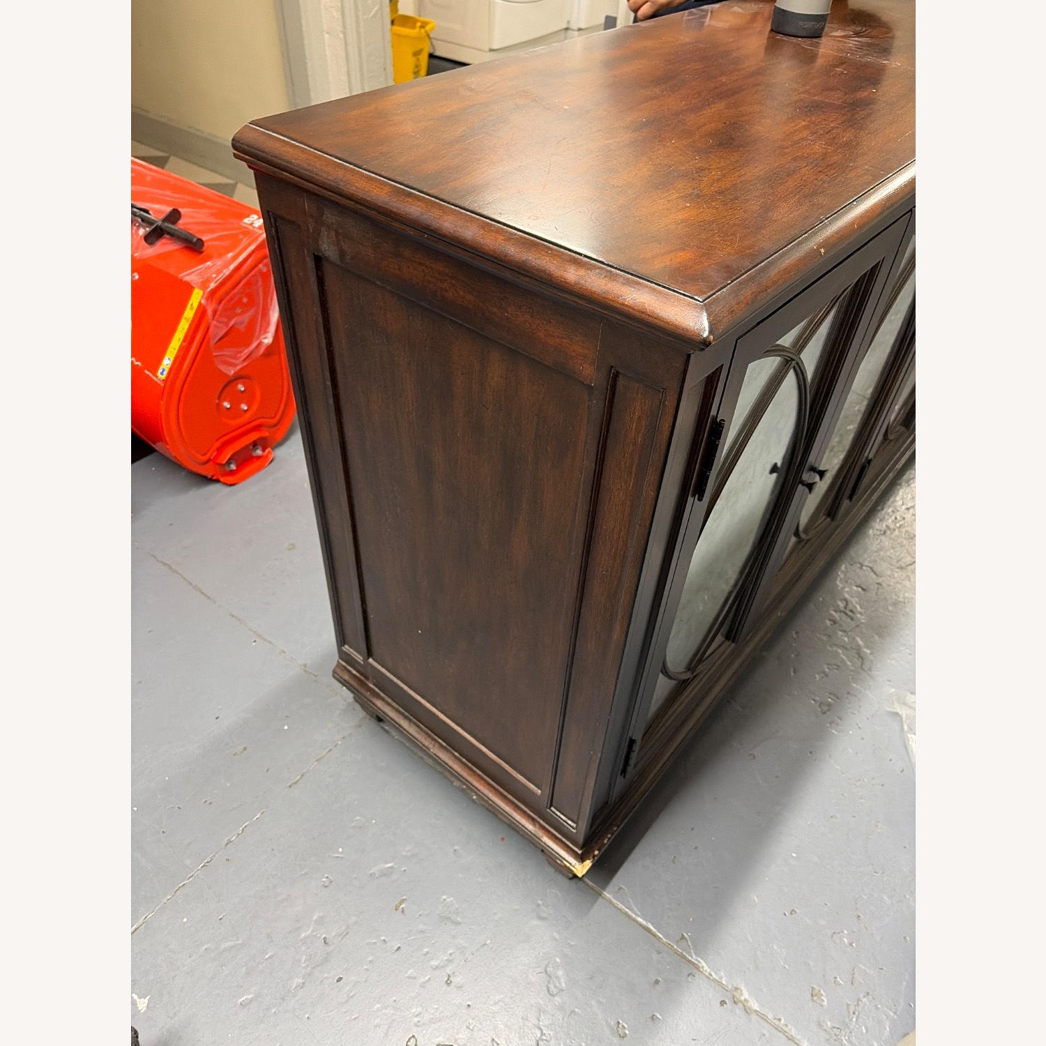 Ethan Allen Dark Brown Wood Bar Cart - image-2