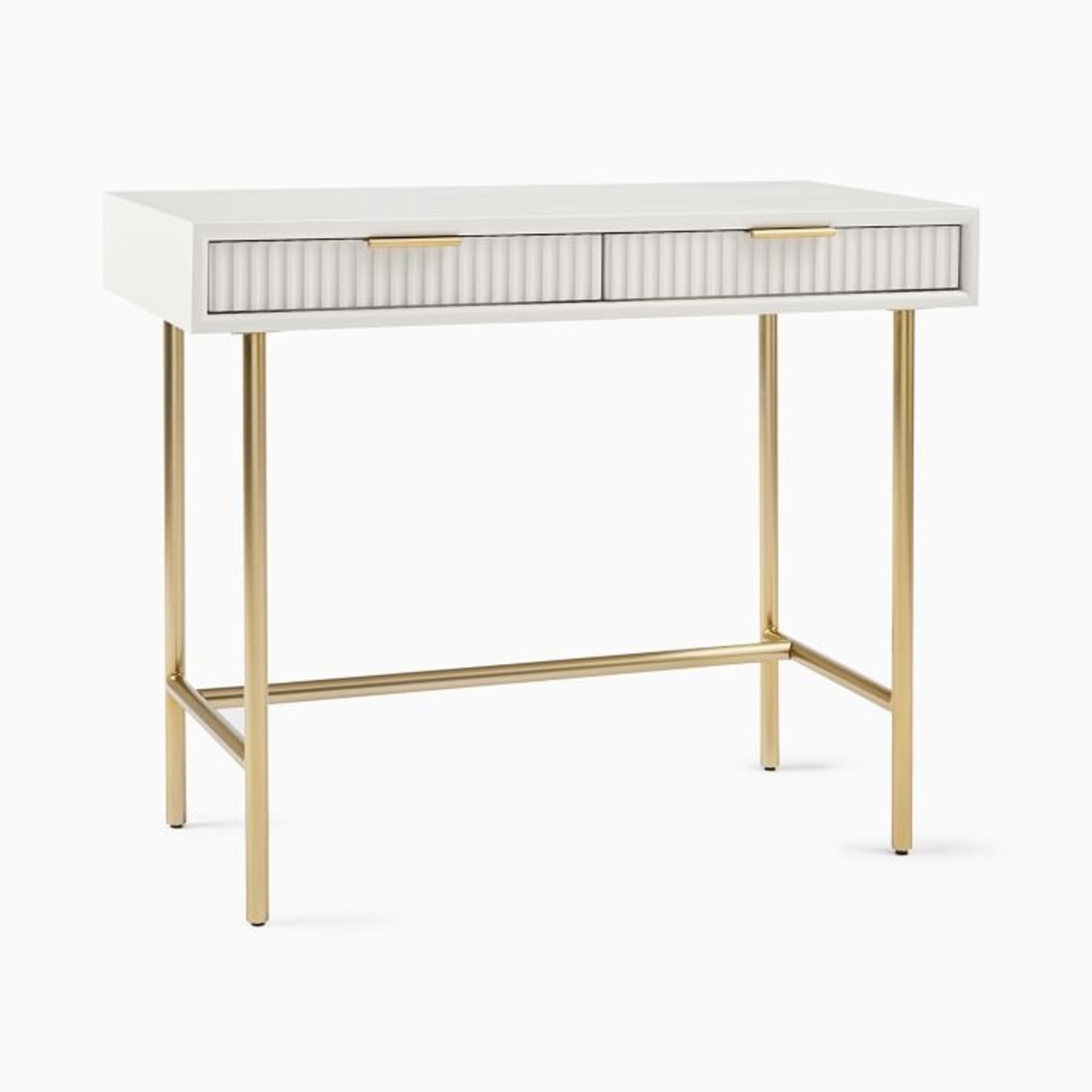 West Elm Quinn White Wood Mini Desk - image-5