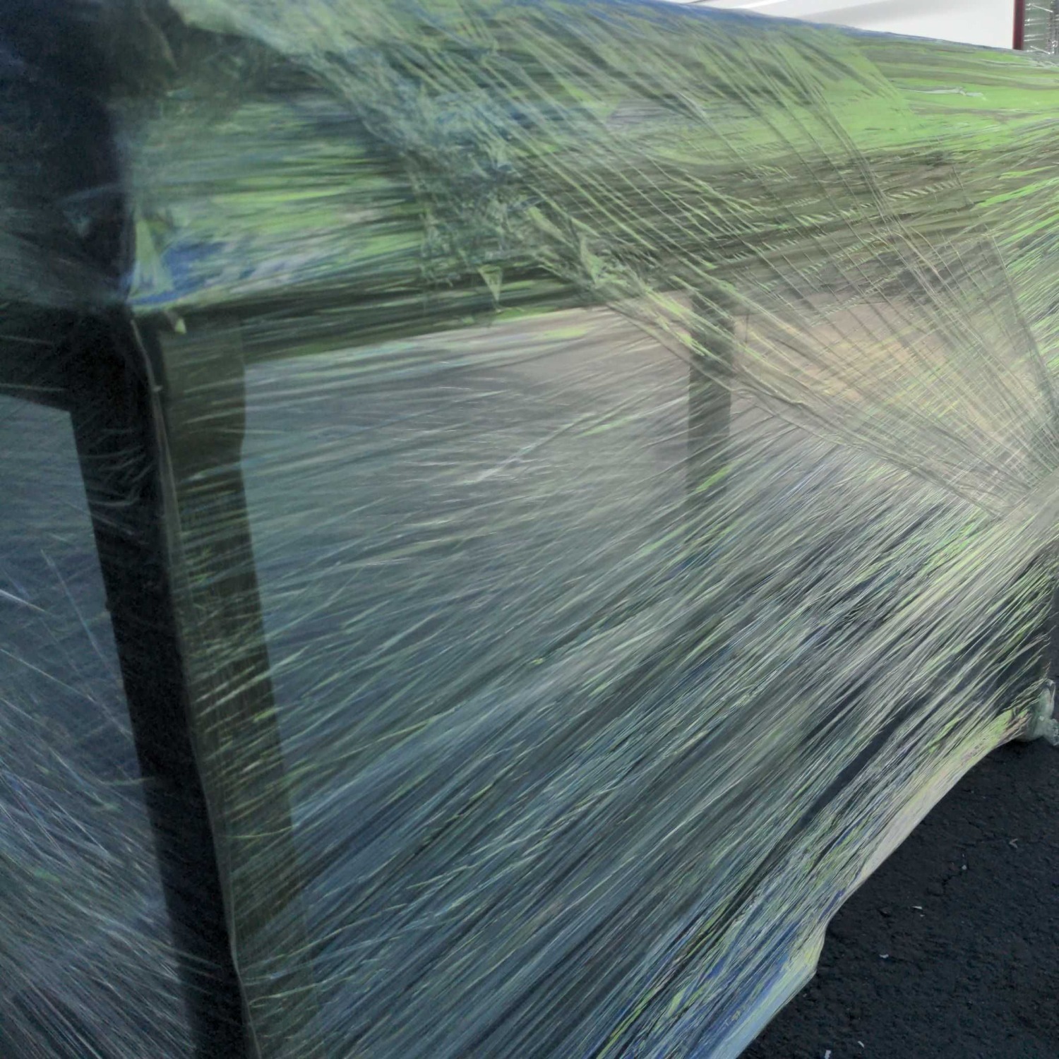 Simple Wooden Desk with Three Drawers & Light Gray - image-1