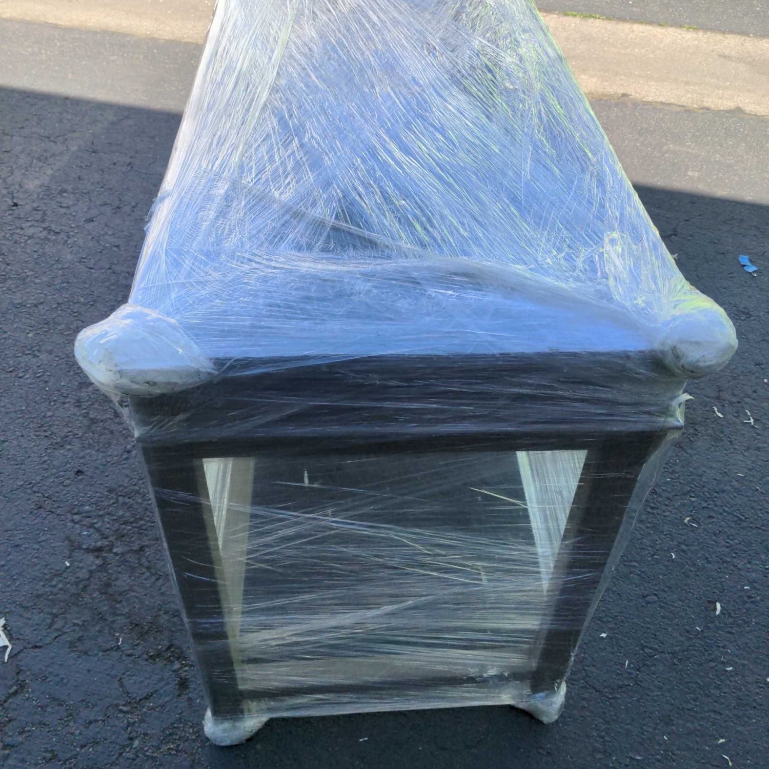 Simple Wooden Desk with Three Drawers & Light Gray - image-2