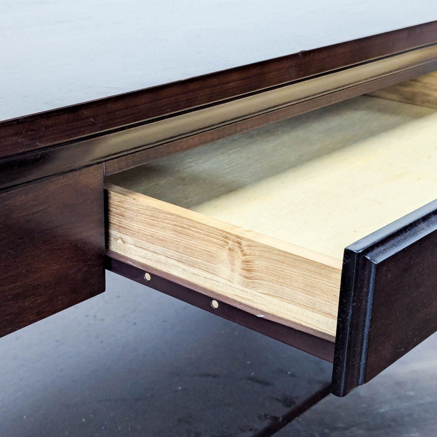 Wood One Drawer Coffee Table with Shelf - image-4