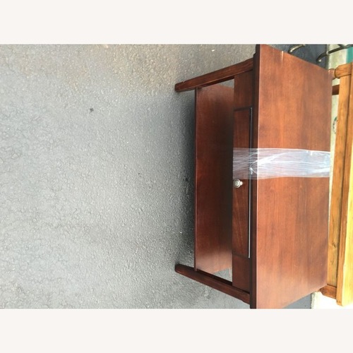 Used Wood One Drawer Coffee Table with Shelf	 for sale on AptDeco