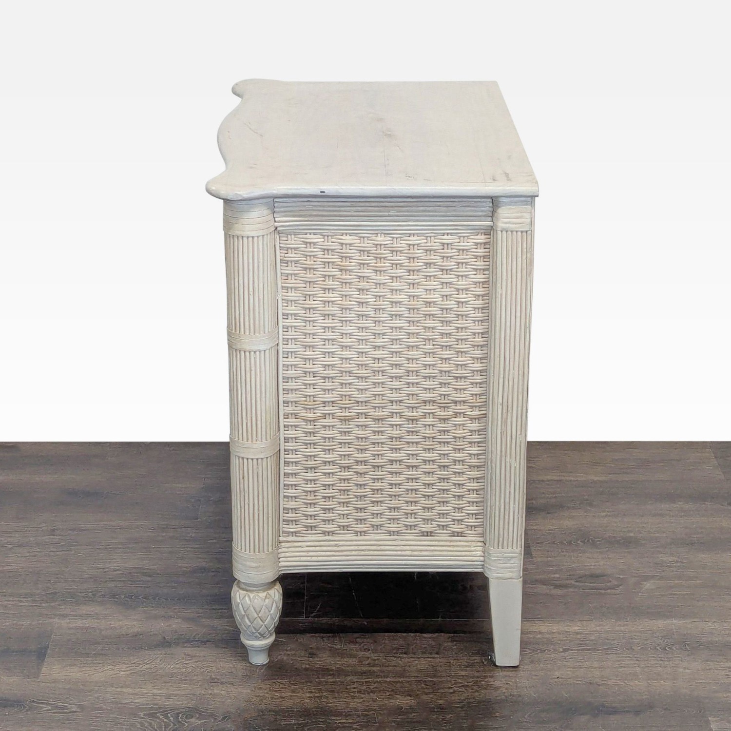 Vintage Lexington Furniture Three Drawer Batchlor Nightstand - image-6