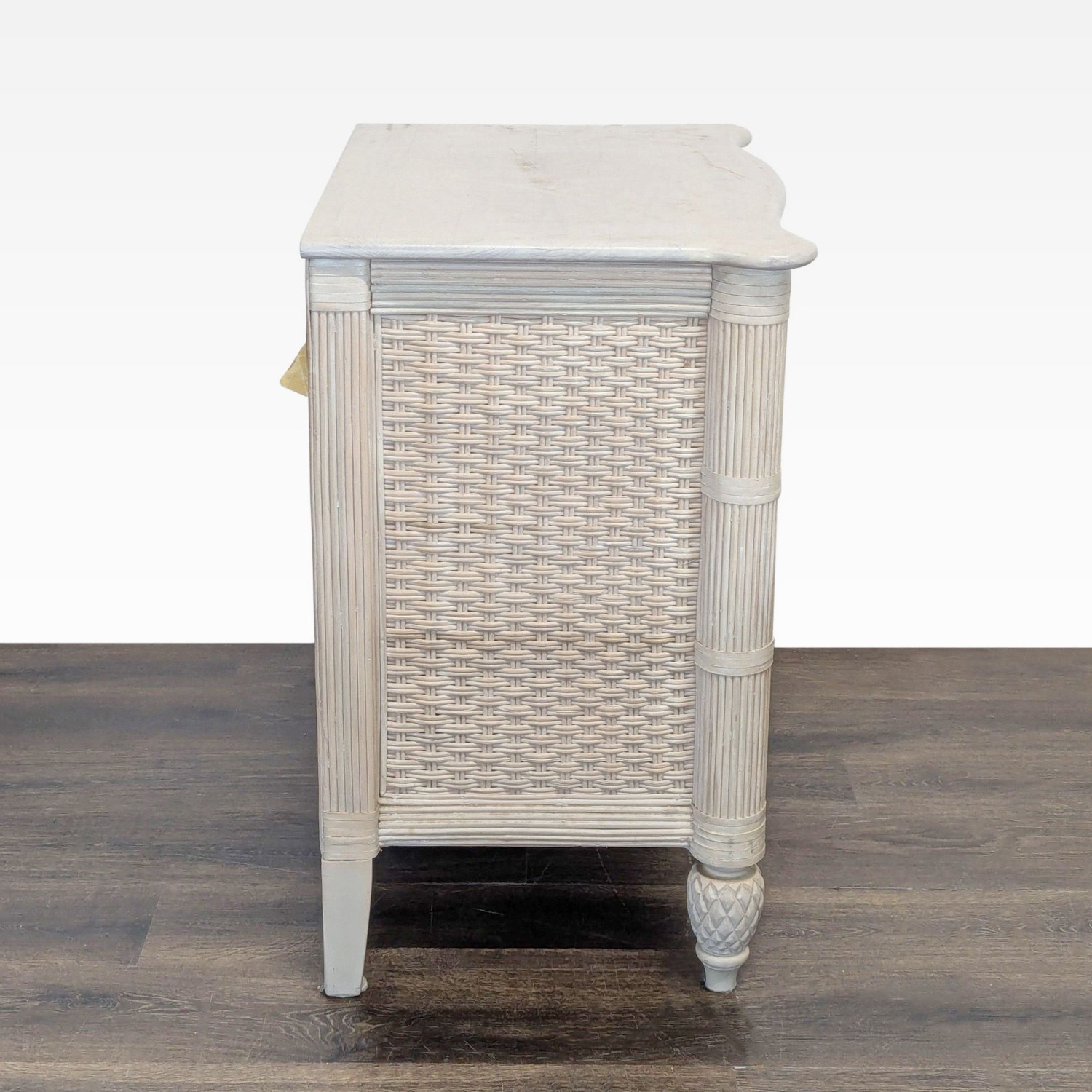 Vintage Lexington Furniture Three Drawer Batchlor Nightstand - image-5