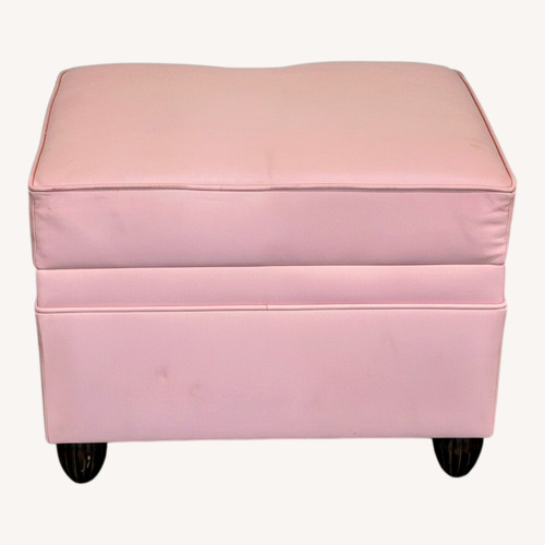 Used Pink Ottoman with Storage for sale on AptDeco