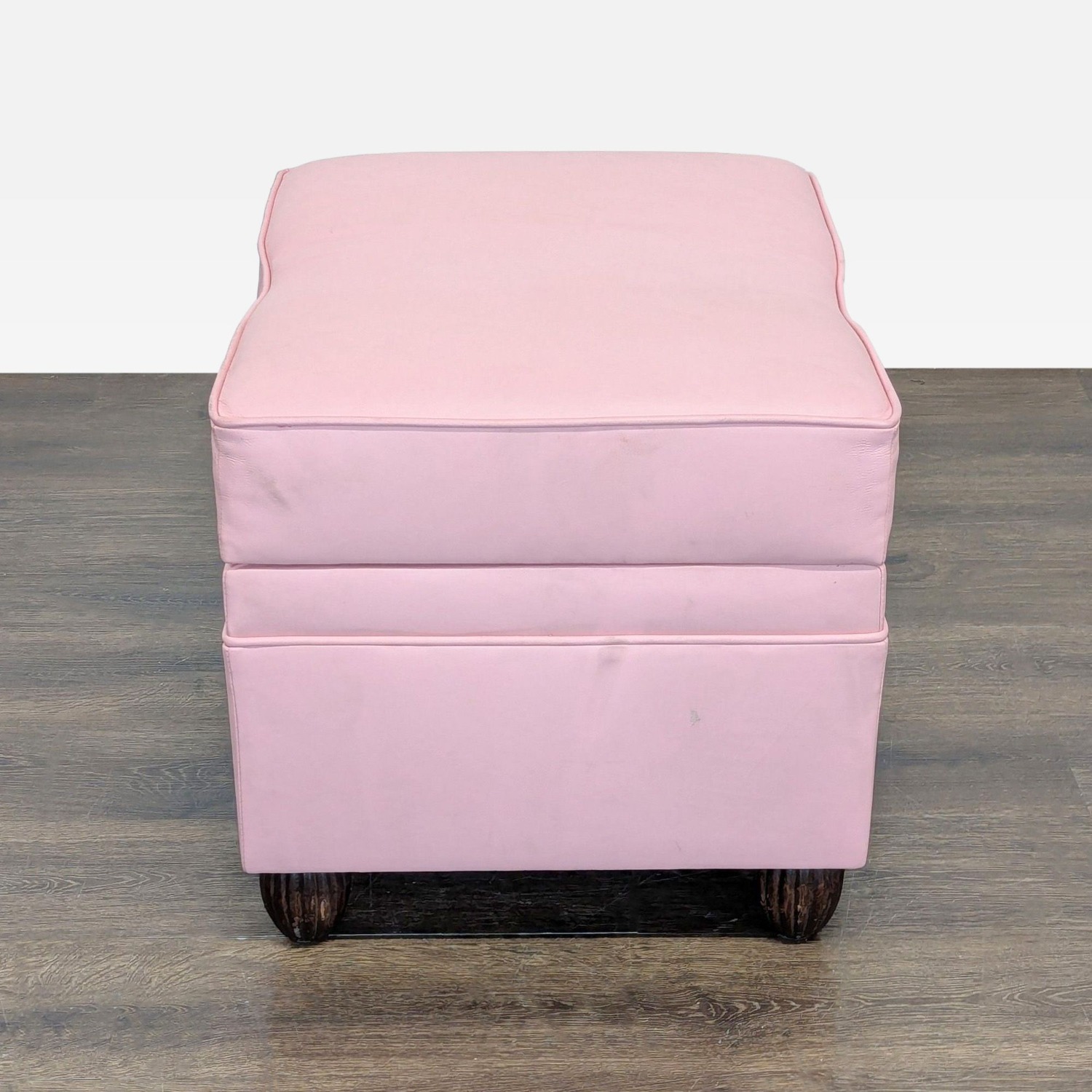 Pink Ottoman with Storage - image-11