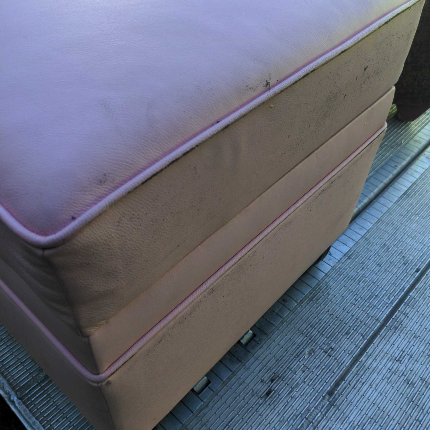 Pink Ottoman with Storage - image-1