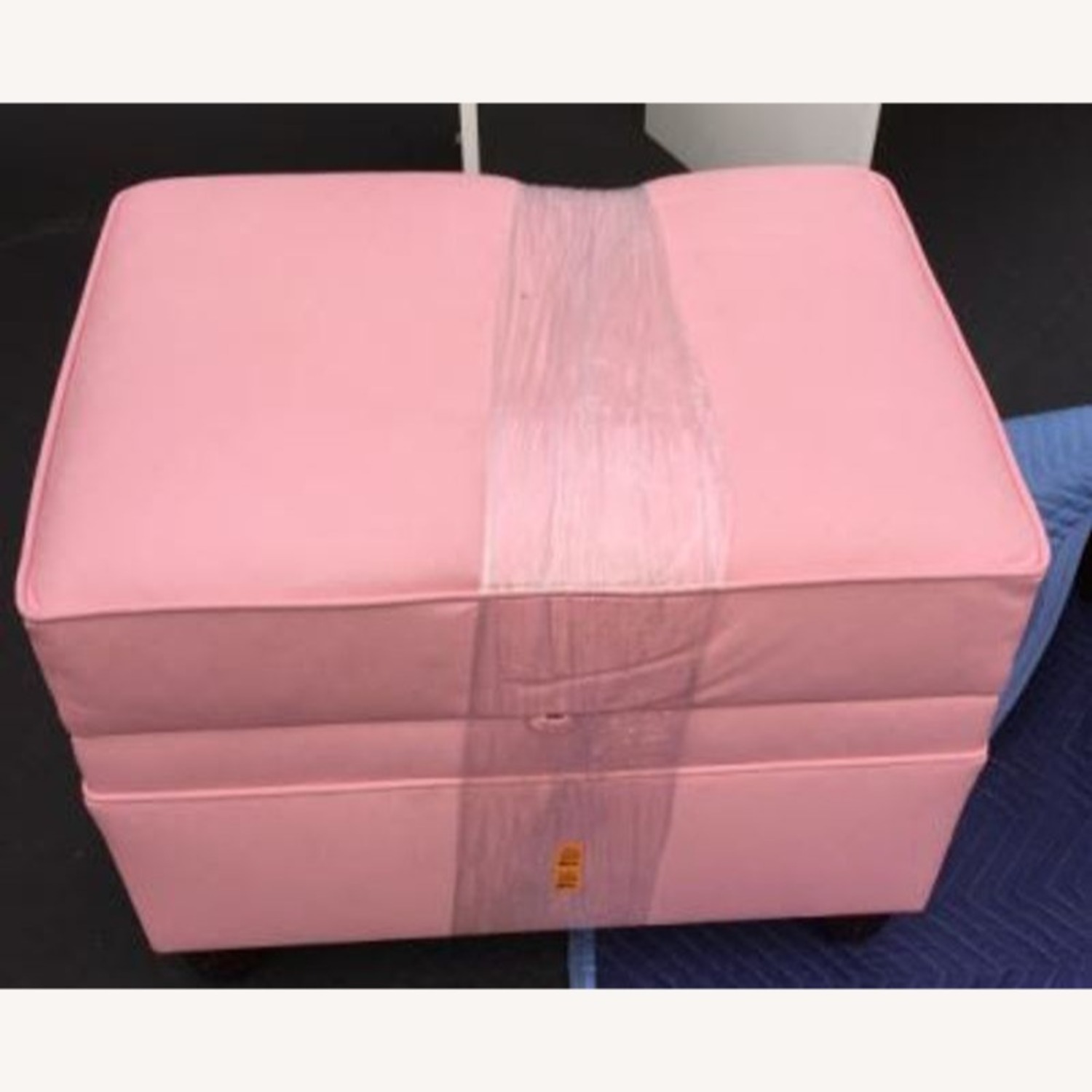 Pink Ottoman with Storage - image-2