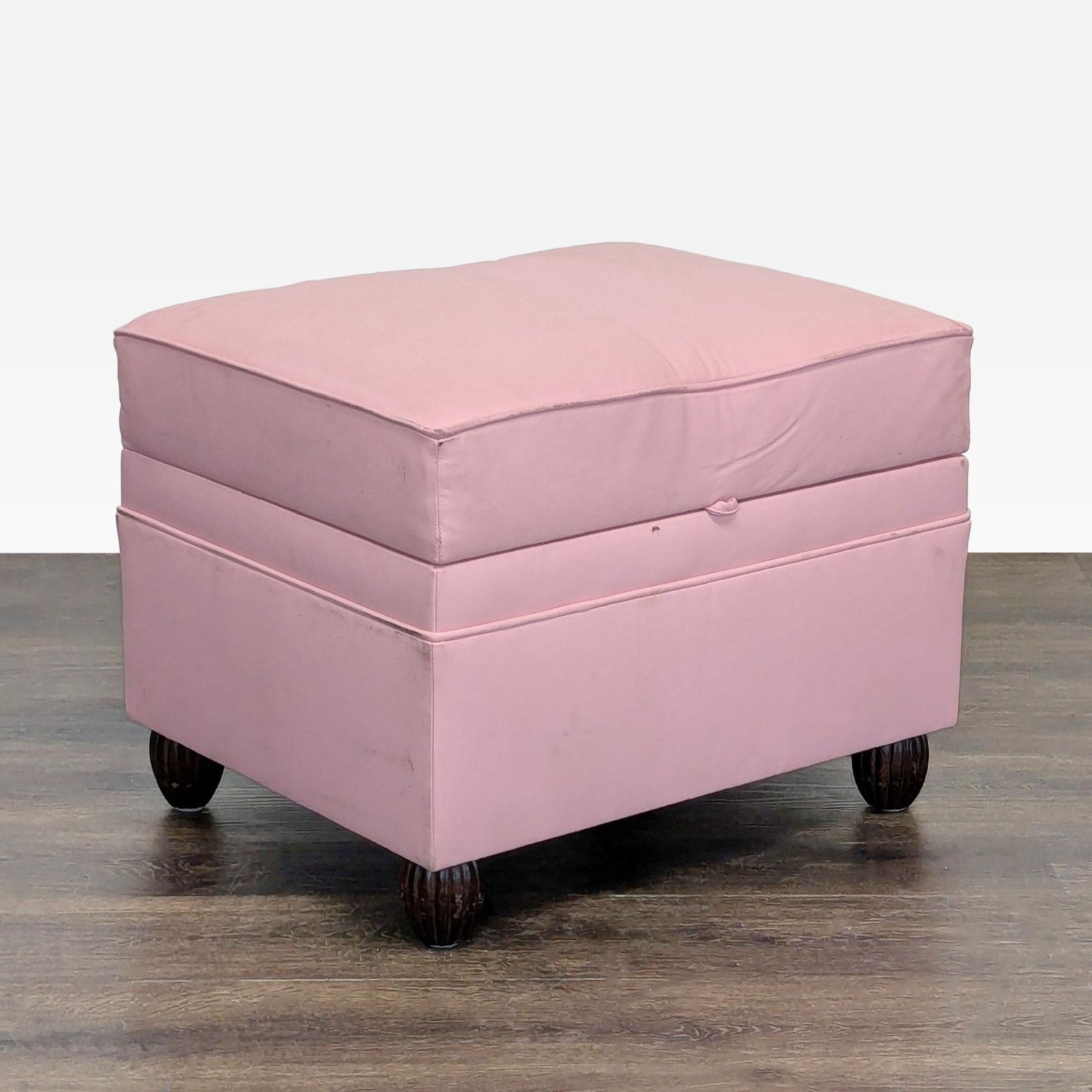 Pink Ottoman with Storage - image-4