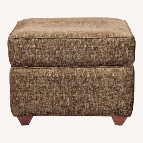 Used Ottoman with Bun Feet for sale on AptDeco