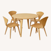 Authentic Cherner 40" Round Dining Set from DWR