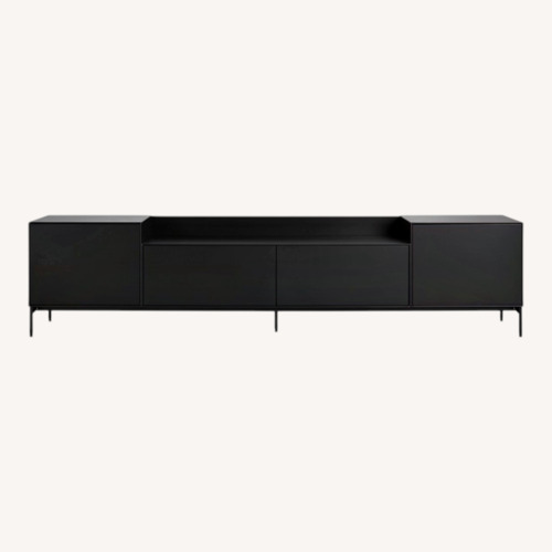 Used Design Within Reach Lauki Black Wood Media Storage for sale on AptDeco