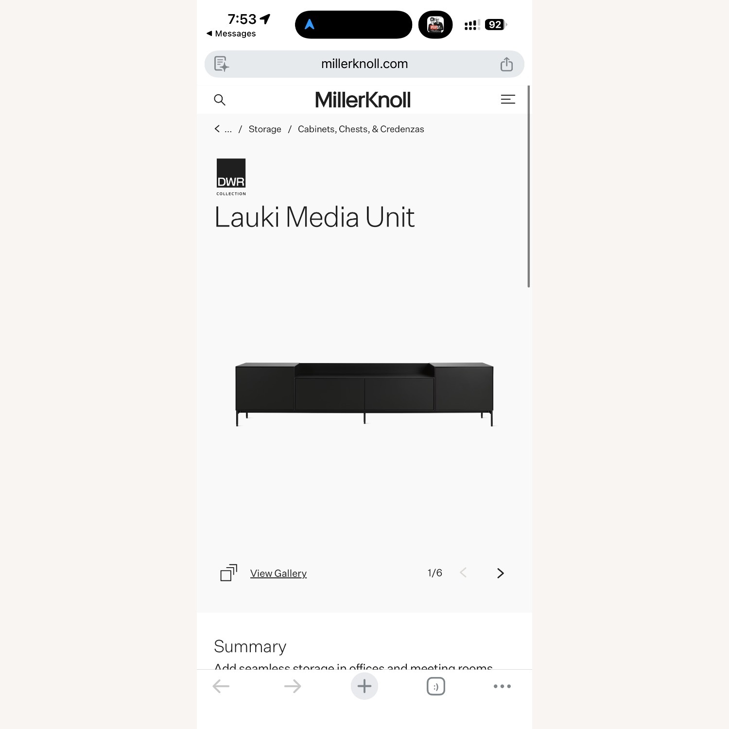 Design Within Reach Lauki Black Wood Media Storage - image-3