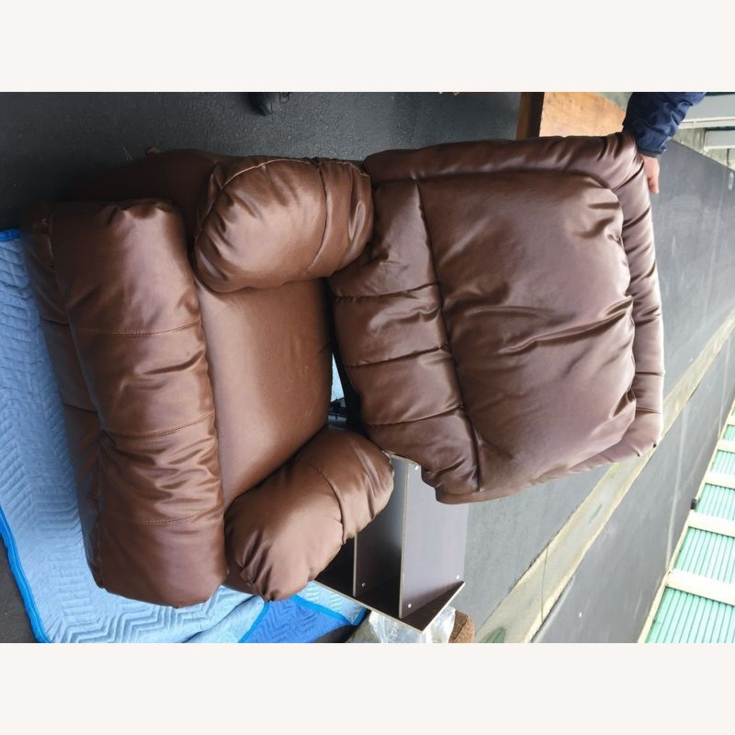 Brown Leather Recliner Lounge Chair - image-1